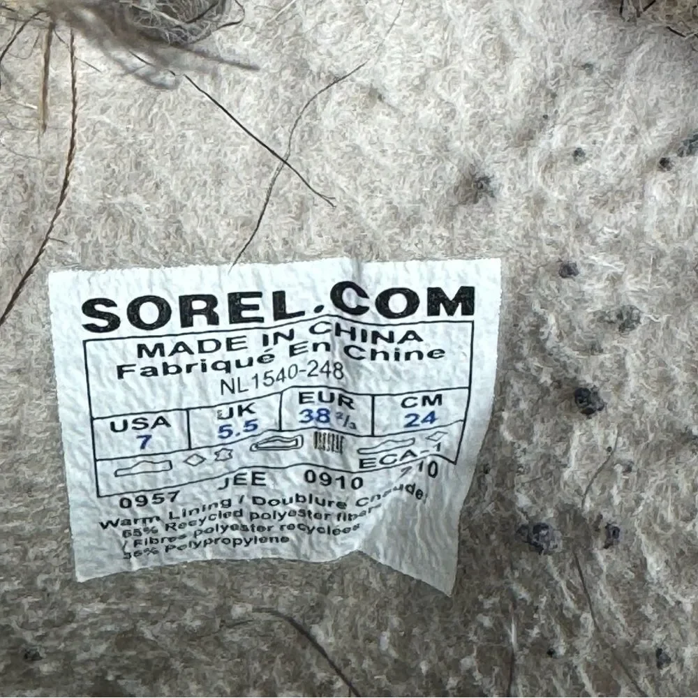 SOREL | Waterproof Removable Faux Fur Winter Boots Brown & Tan Women’s Size 7